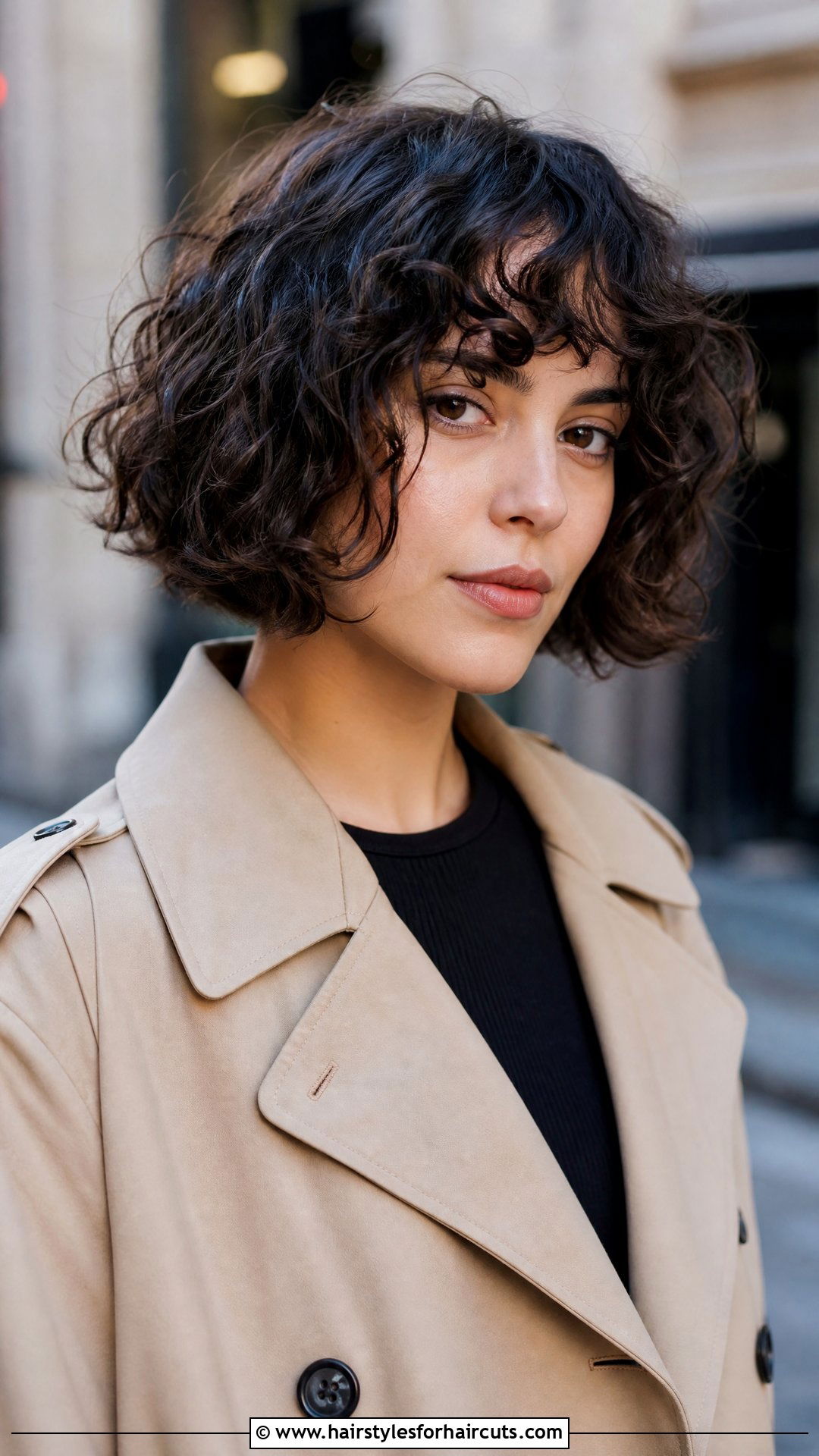 Curly Fringe Bob - 25 edgy haircuts for curly hair - 25 edgy haircuts for curly hair