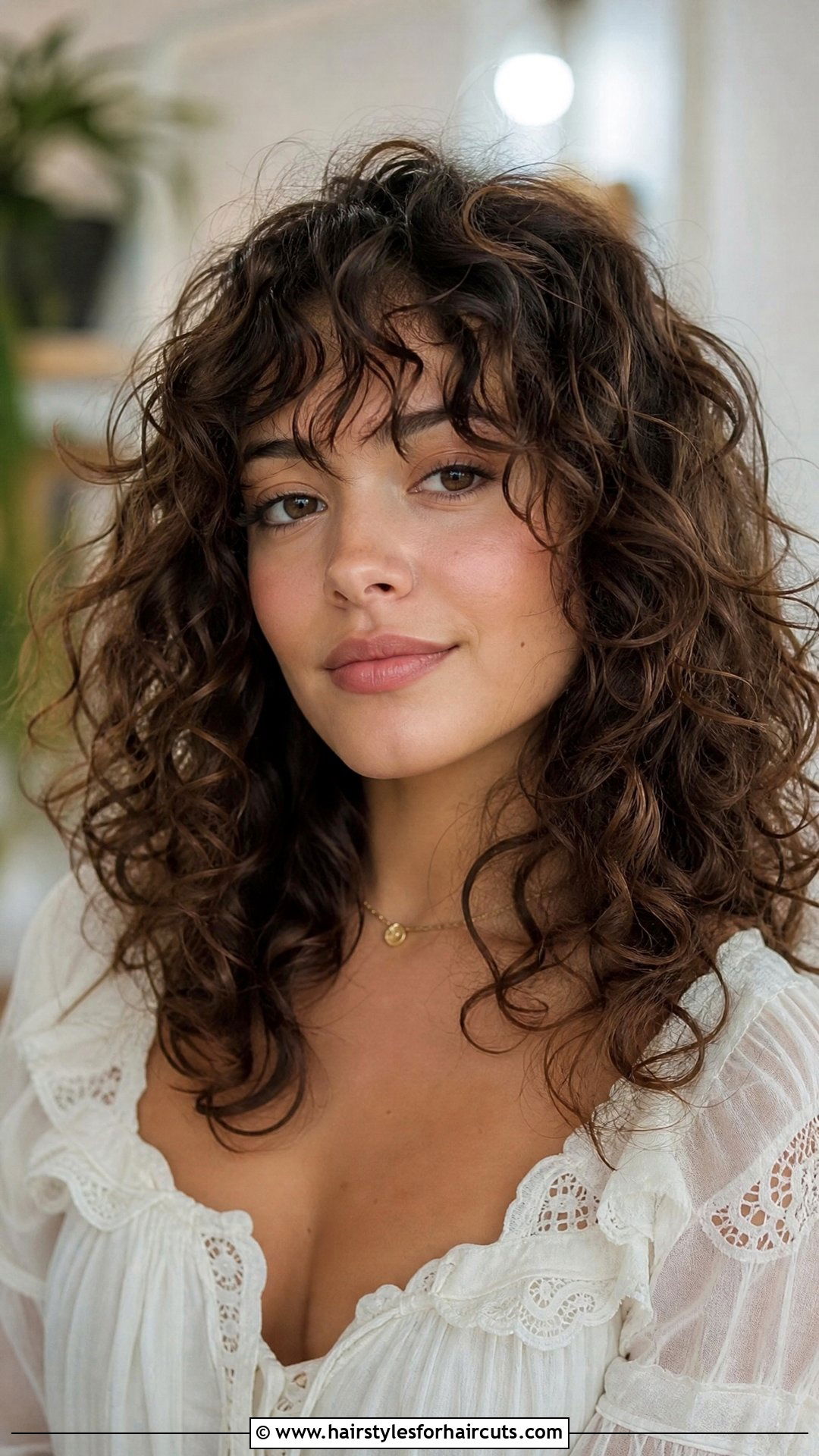 Curly Fringe Haircut - 25 haircuts styles for curly hair women - 25 haircuts styles for curly hair women