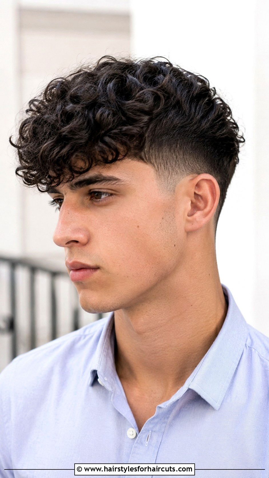 Curly Fringe with Drop Fade - 25 drop fade haircuts curly hair - 25 drop fade haircuts curly hair
