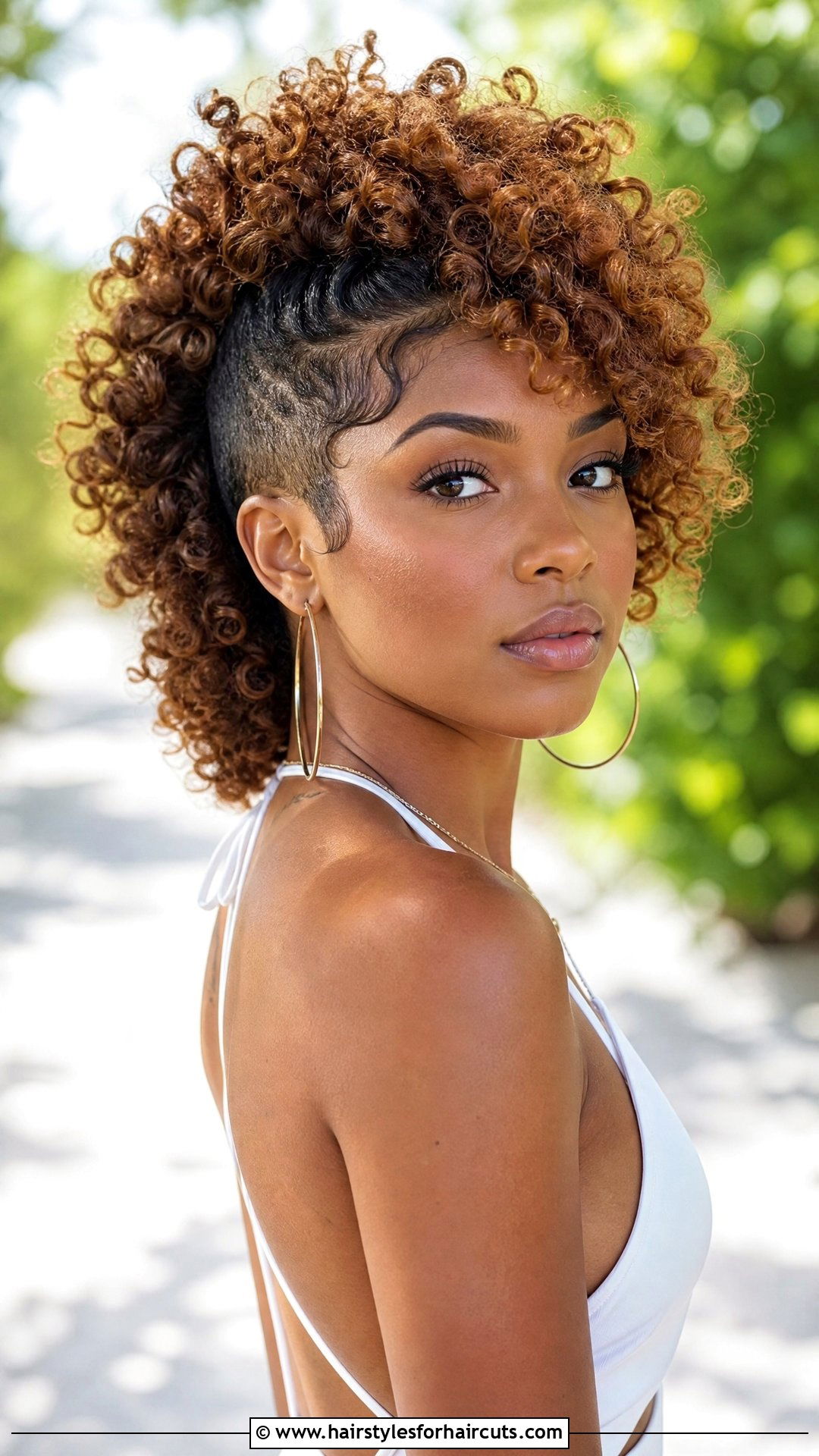 Curly Frohawk - 25 wedding hairstyles black hair - 25 wedding hairstyles black hair