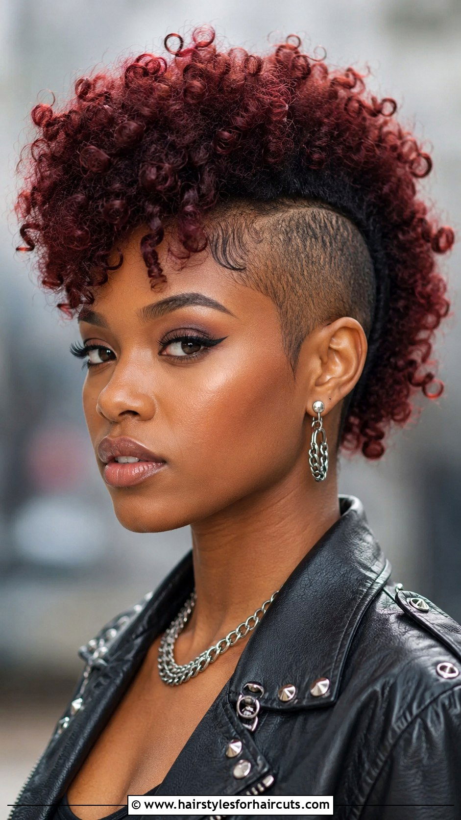 Curly Frohawk - 25 y2k hairstyles for short hair black girl - 25 y2k hairstyles for short hair black girl