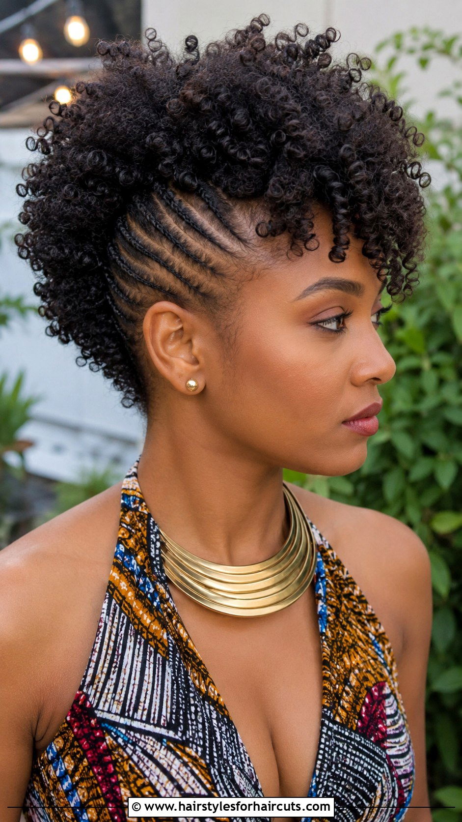 Curly Frohawk For Natural Hair - 25 cocktail party hairstyles for short hair - 25 cocktail party hairstyles for short hair