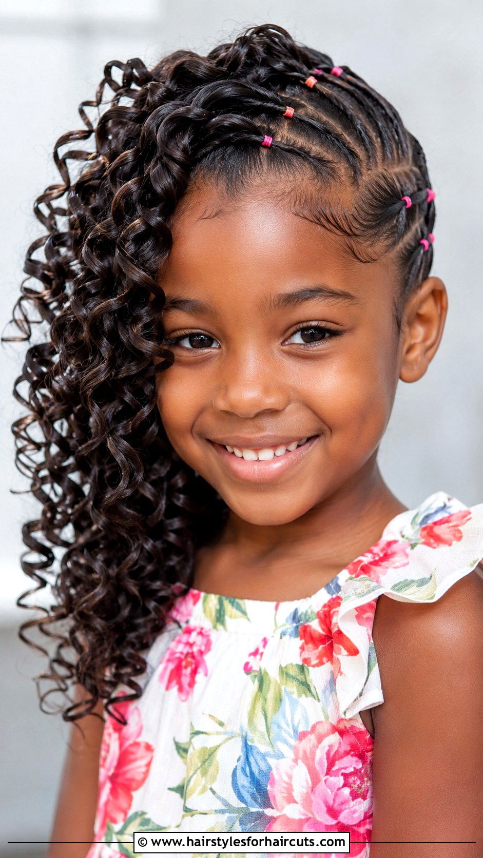 Curly Frohawk With Rubber Bands - 25 curly hair rubber band hairstyles for kids - 25 curly hair rubber band hairstyles for kids