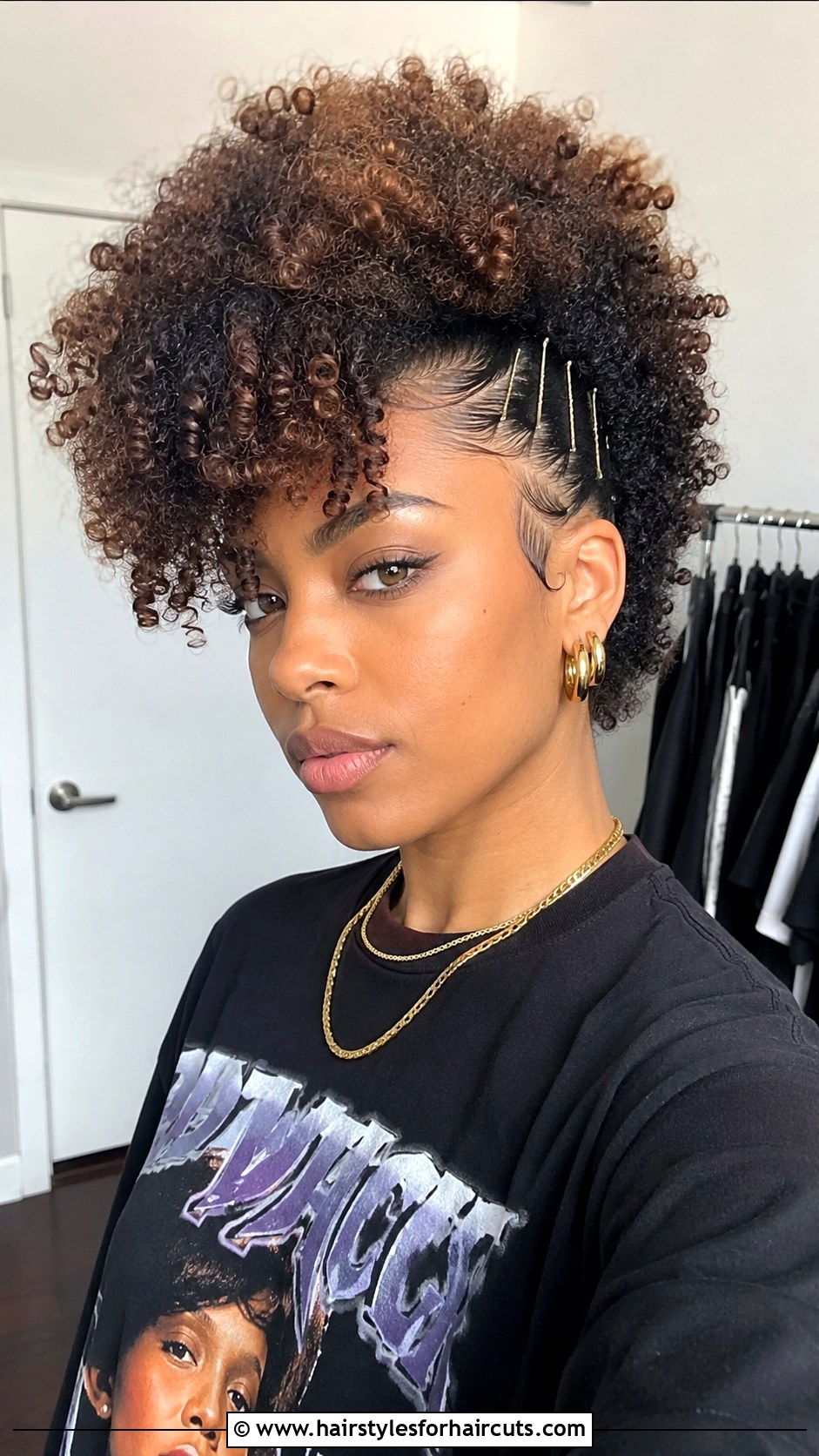 Curly Frohawk - 25 2000s hairstyles short hair - 25 2000s hairstyles short hair