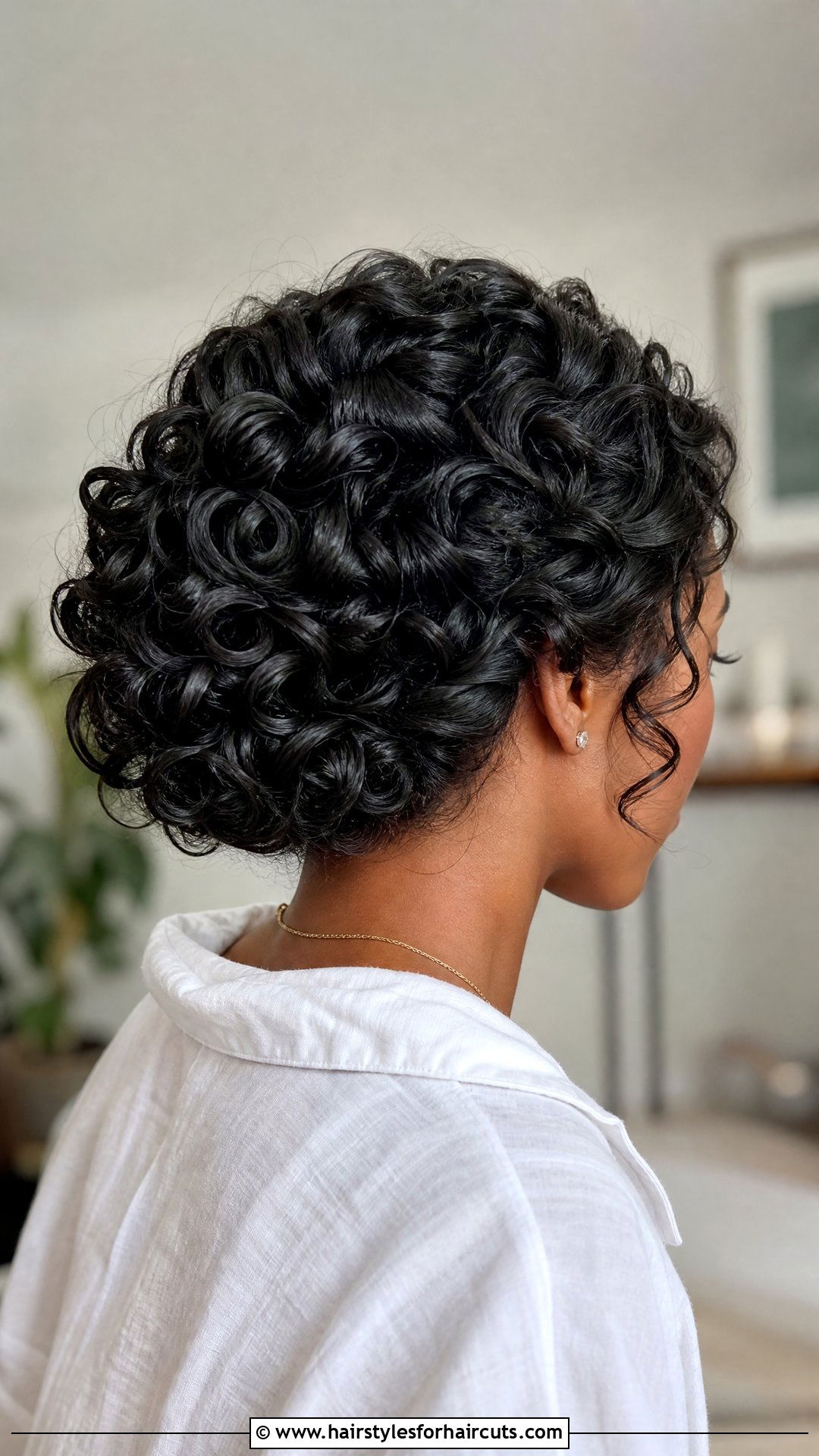 Curly Gibson Tuck Updo - 25 curly pin up hairstyles for black hair - 25 curly pin up hairstyles for black hair