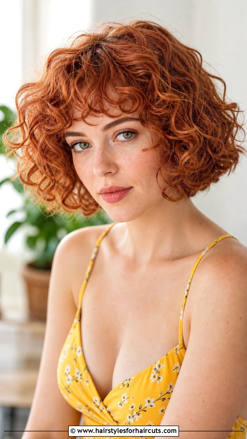 Curly Ginger Bob - 25 ginger haircuts - 25 ginger haircuts
