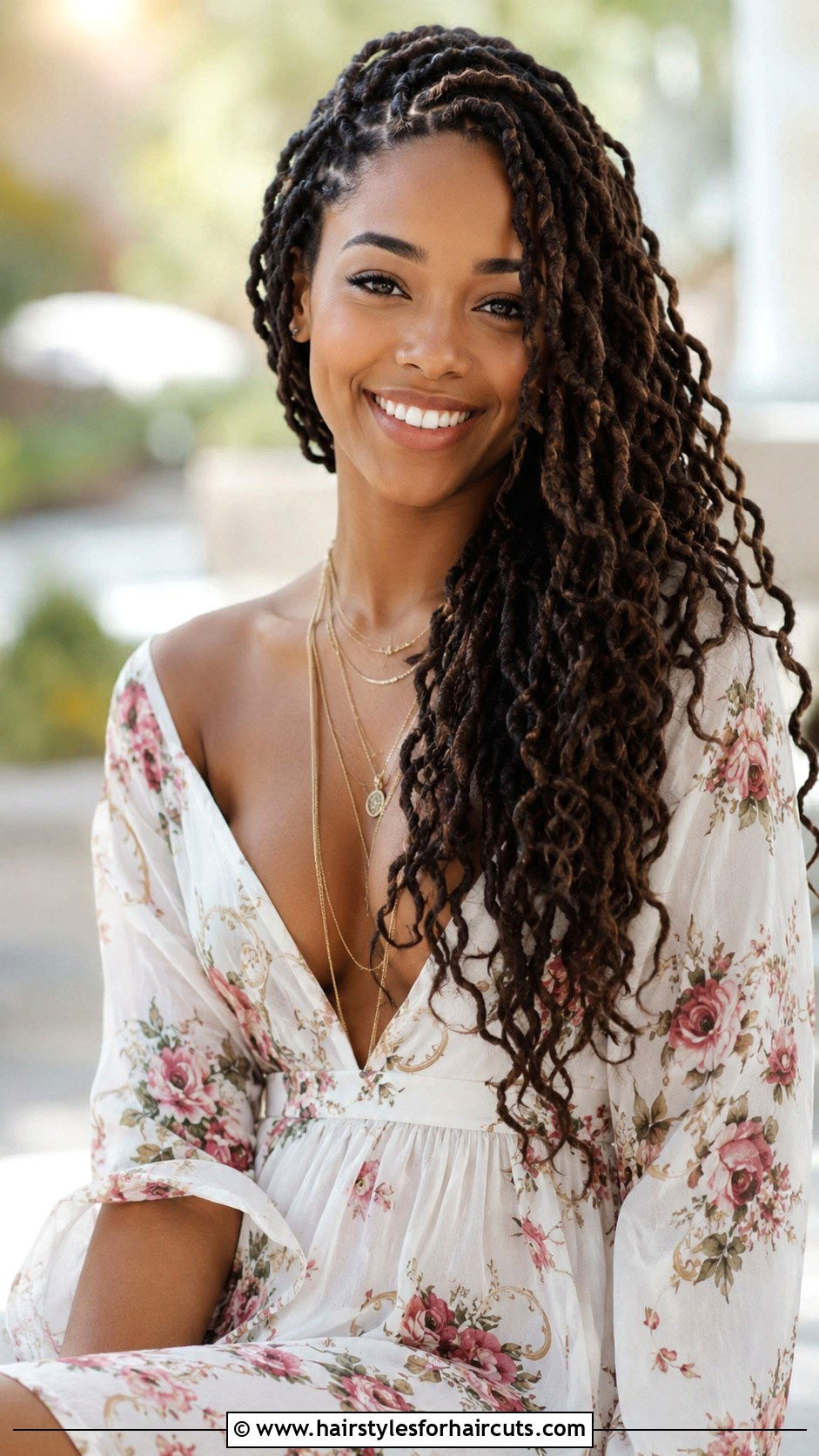 Curly Goddess Locs - 25 black hairstyles for curly hair - 25 black hairstyles for curly hair