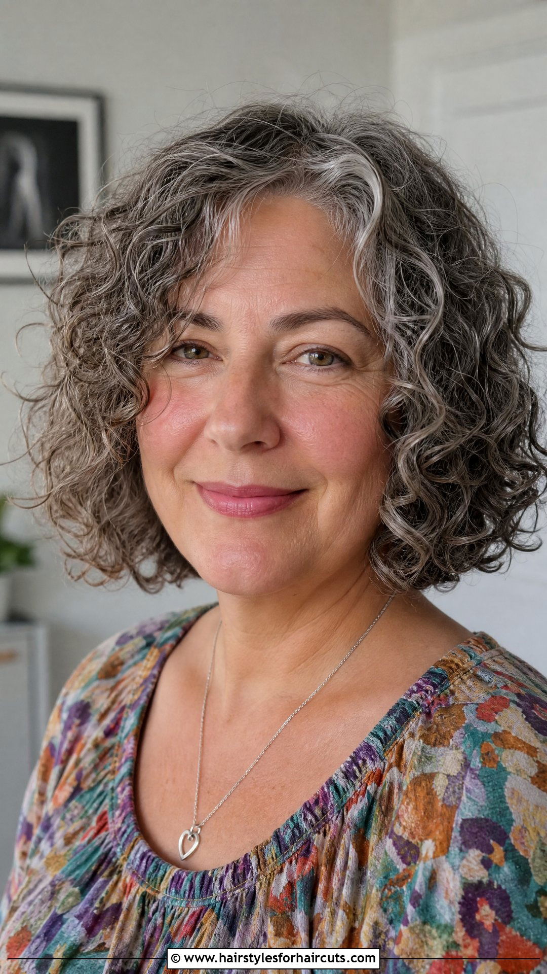 Curly Gray Bob Haircut - 25 gray haircuts women - 25 gray haircuts women
