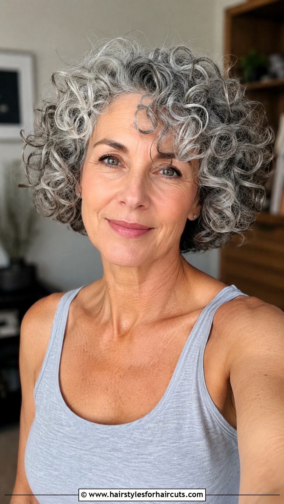 Curly Gray Bob - 25 best gray hairstyles - 25 best gray hairstyles