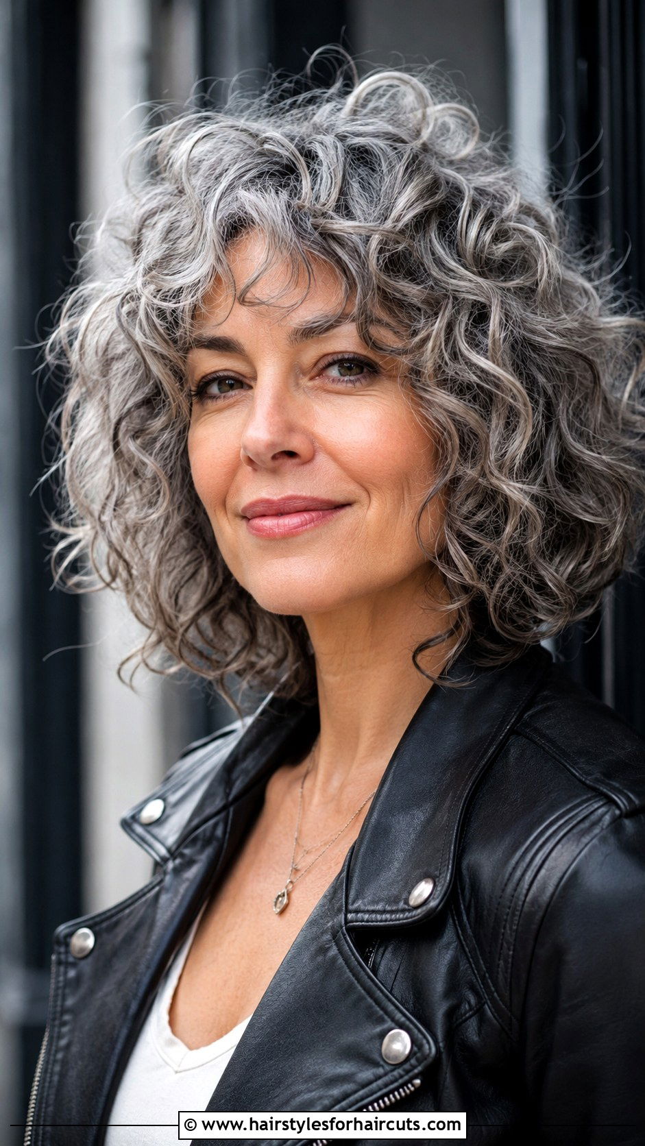 Curly Gray Shag - 25 gray hairstyles - 25 gray hairstyles