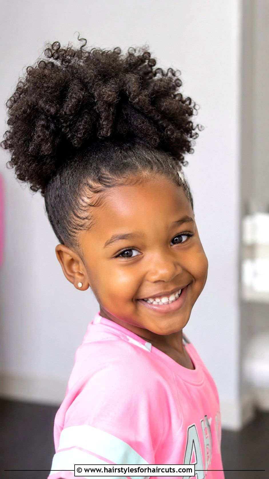 Curly Hair Afro Puff - 25 kids curly hairstyles - 25 kids curly hairstyles