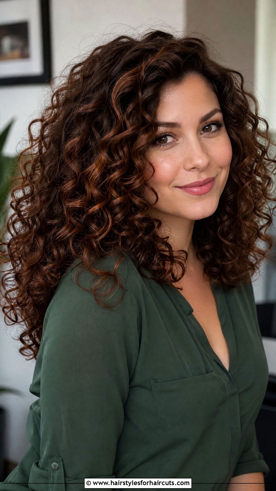 Curly Hair With Auburn Lowlights - 25 low light hairstyles - 25 low light hairstyles