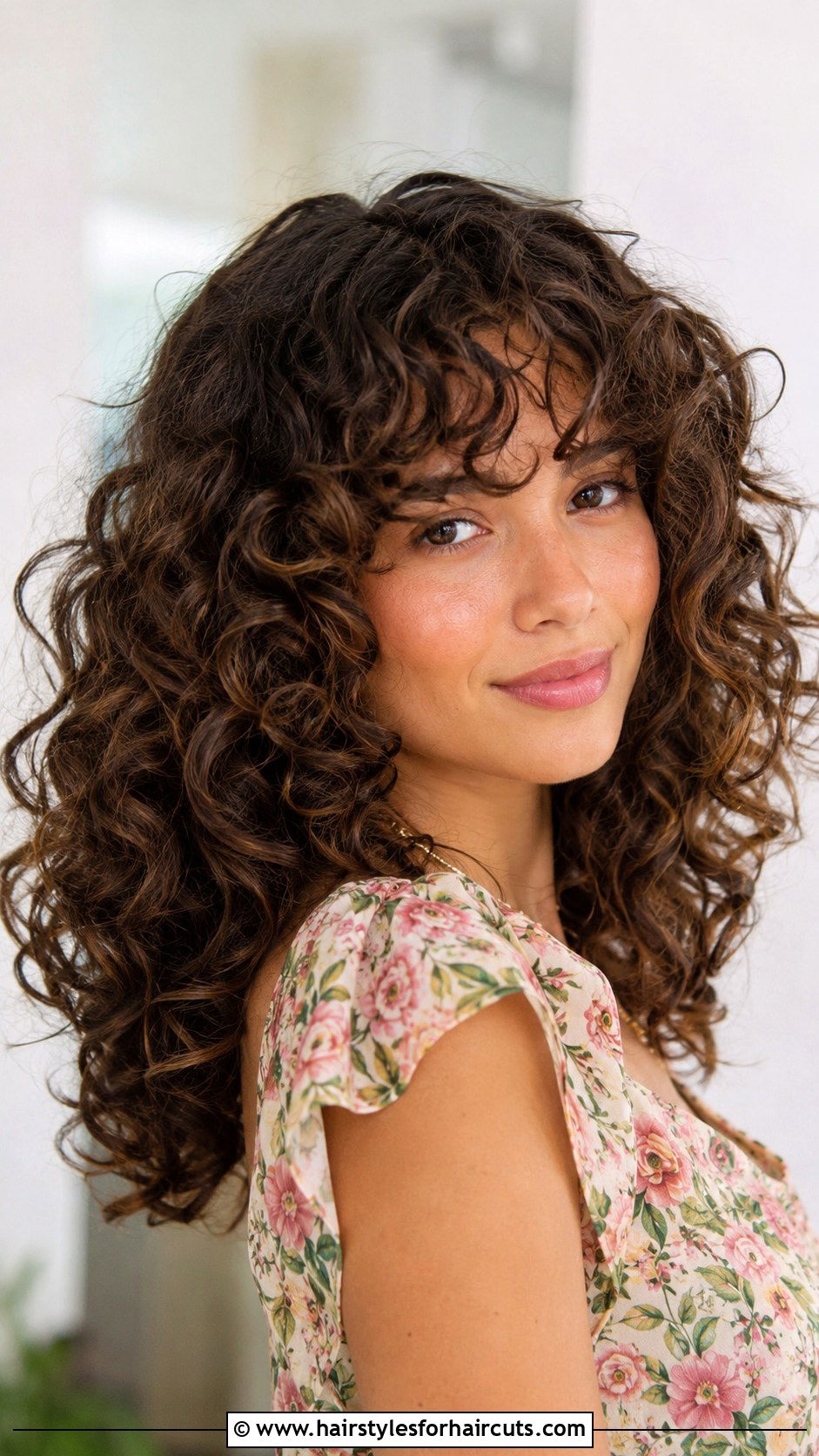 Curly Hair With Bangs - 25 different curly hairstyles - 25 different curly hairstyles