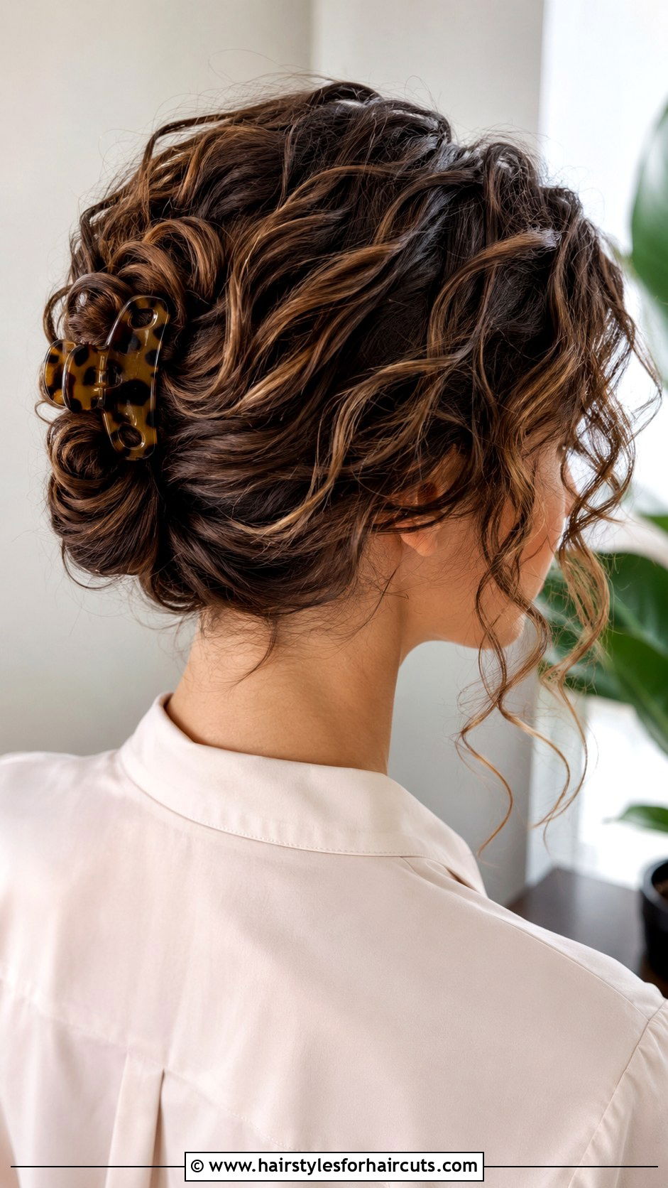 Curly Hair With Claw Clip - 25 y2k hairstyles for curly hair - 25 y2k hairstyles for curly hair