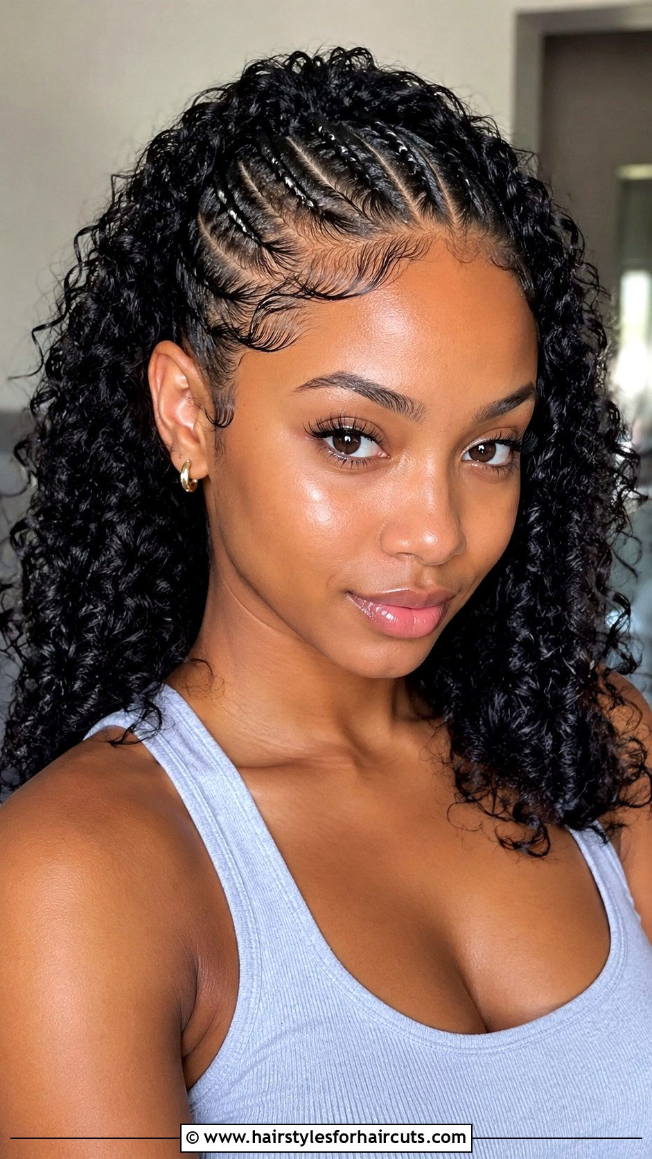 Curly Hair With Cornrows - 25 easy curly hairstyles for medium hair - 25 easy curly hairstyles for medium hair