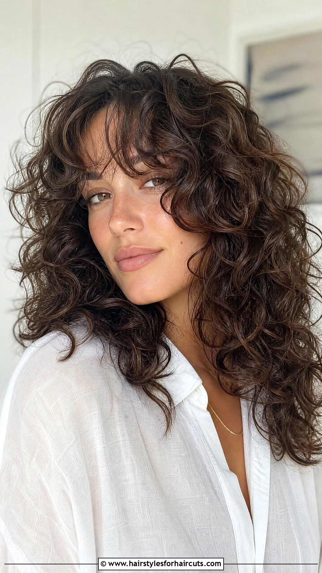 Curly Hair With Feathered Bangs - 25 curly hair with bangs hairstyles - 25 curly hair with bangs hairstyles