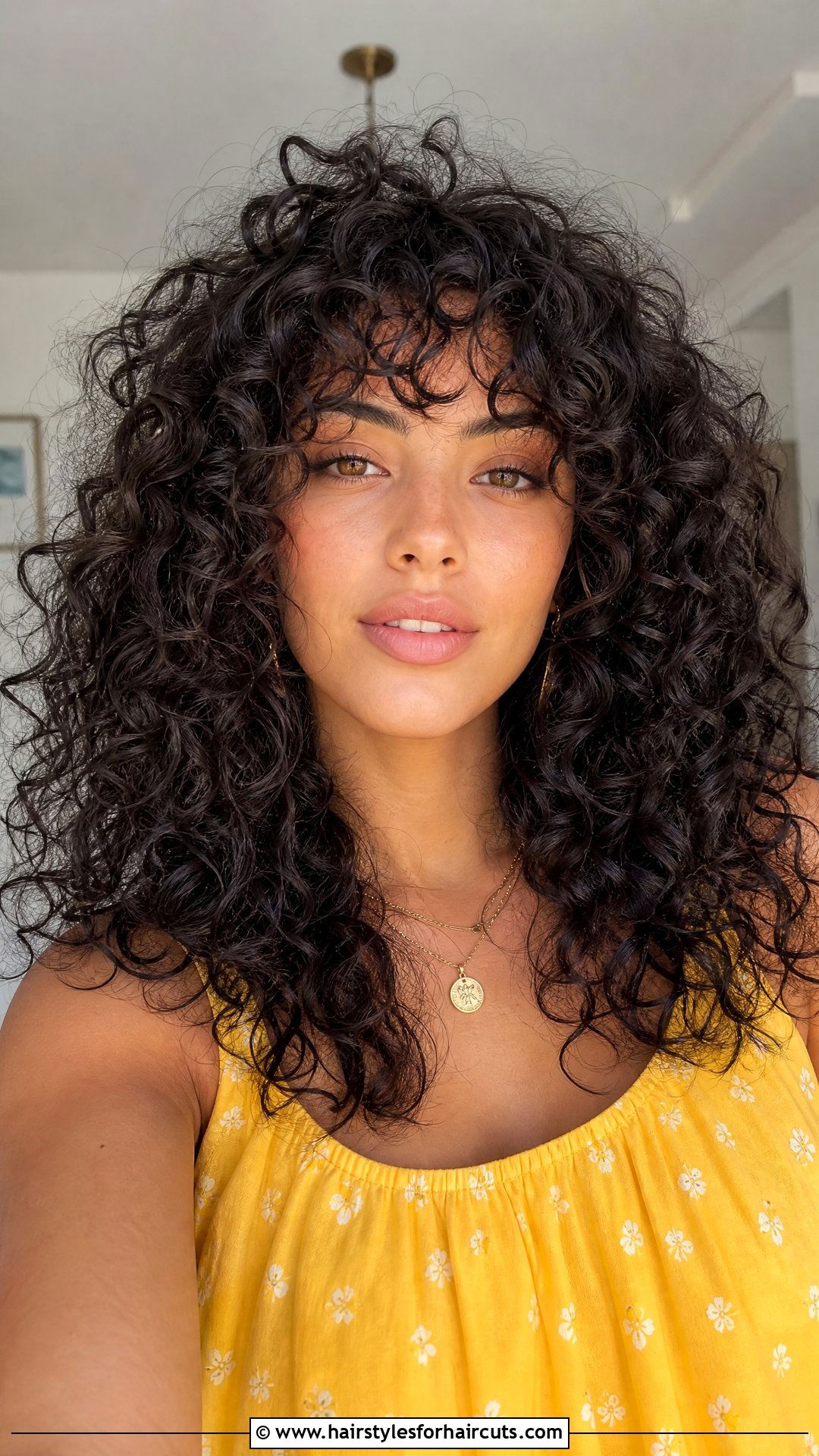 Curly Hair With Fringe - 25 frindge haircuts - 25 frindge haircuts