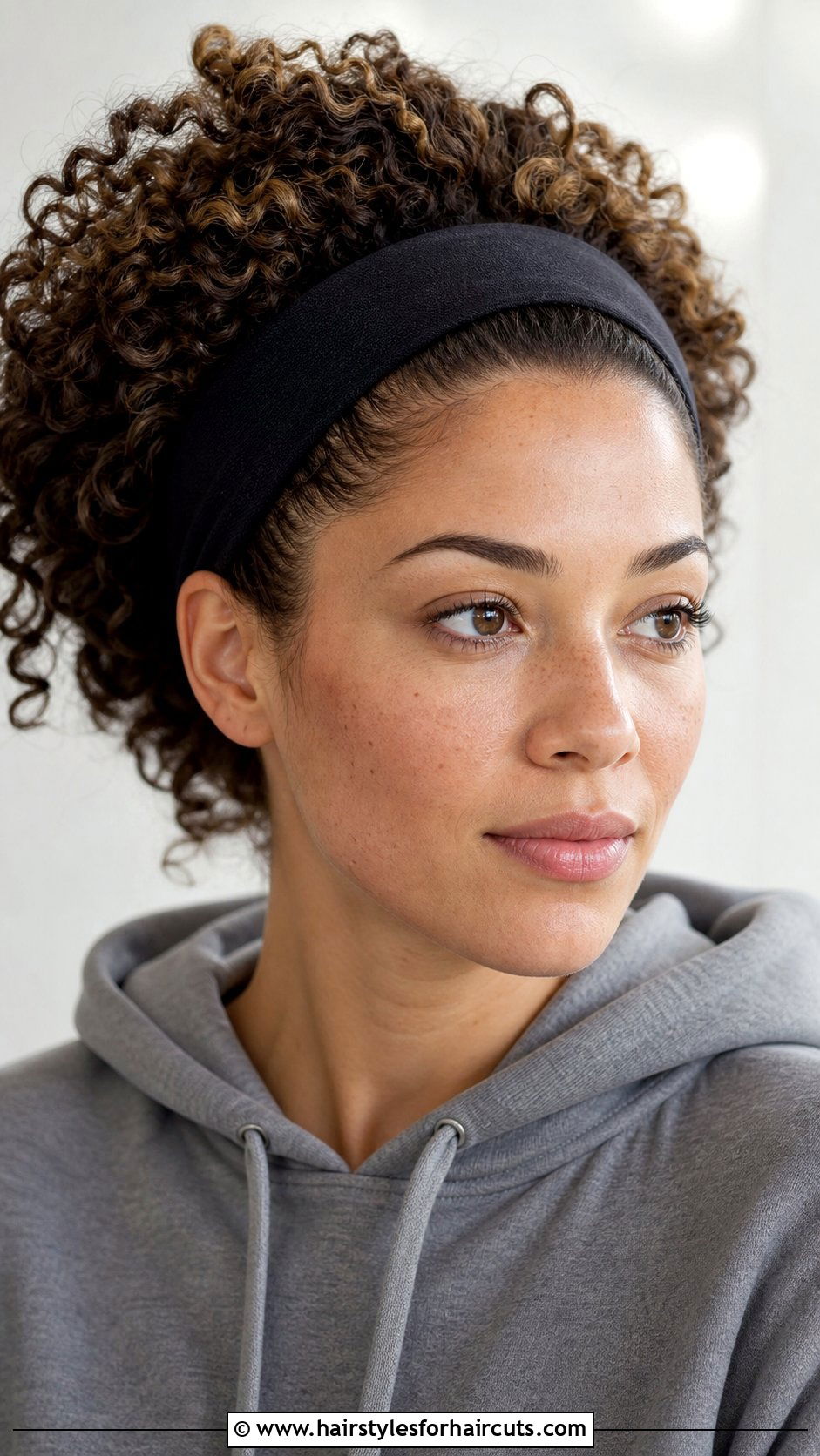 Curly Hair With Headband - 25 indian curly hairstyles - 25 indian curly hairstyles