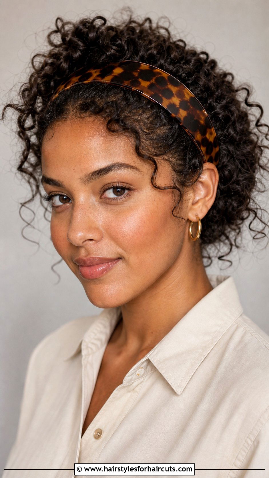 Curly Hair With Headband - 25 interview hairstyles for curly hair - 25 interview hairstyles for curly hair