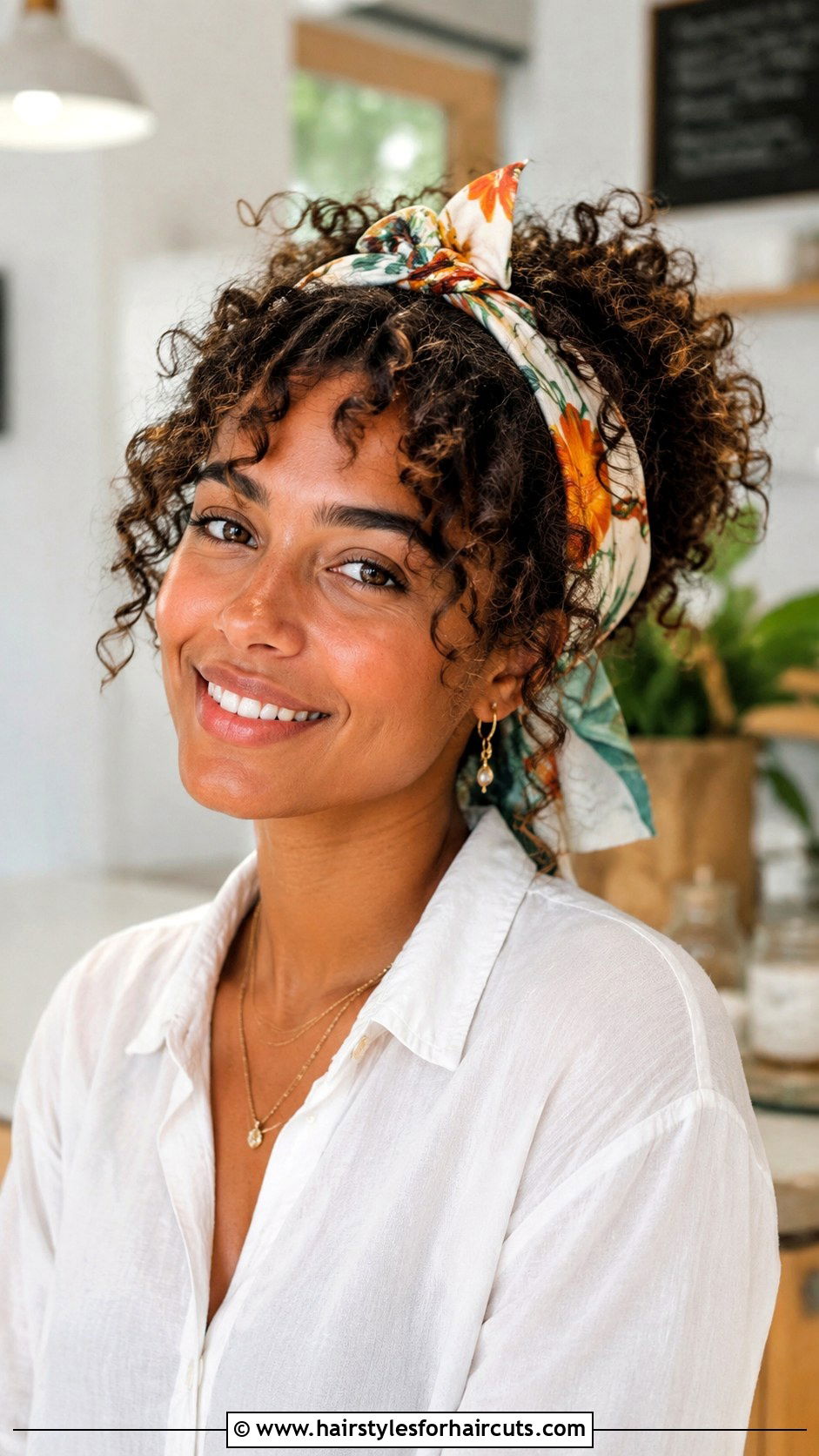 Curly Hair With Scarf Wrap - 25 curly hairstyles tutorial - 25 curly hairstyles tutorial