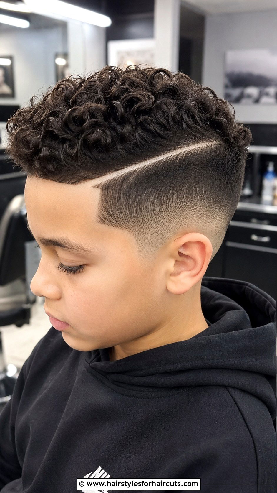 Curly Hard Part Haircut - 25 10 year old boy haircuts curly hair - 25 10 year old boy haircuts curly hair