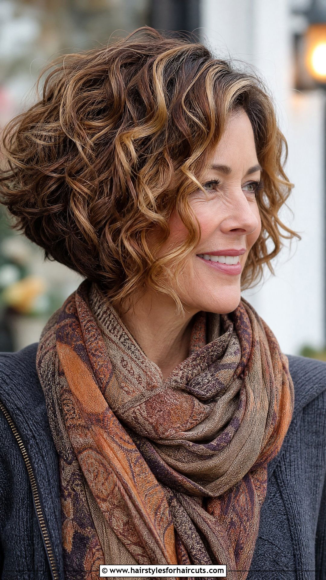 Curly Inverted Bob - 25 womens hairstyles for curly hair - 25 womens hairstyles for curly hair
