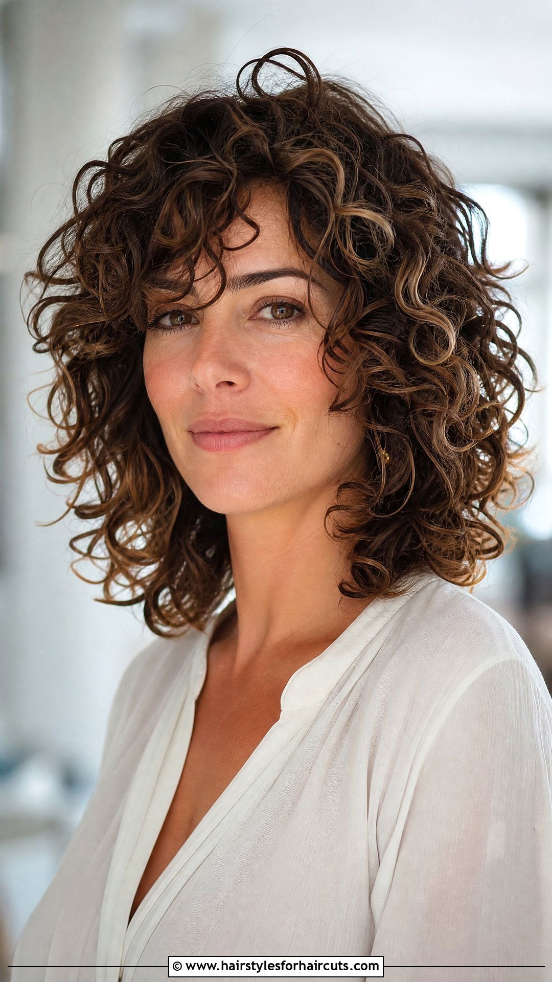 Curly Layered Medium Cut - 25 edgy haircuts for curly hair - 25 edgy haircuts for curly hair