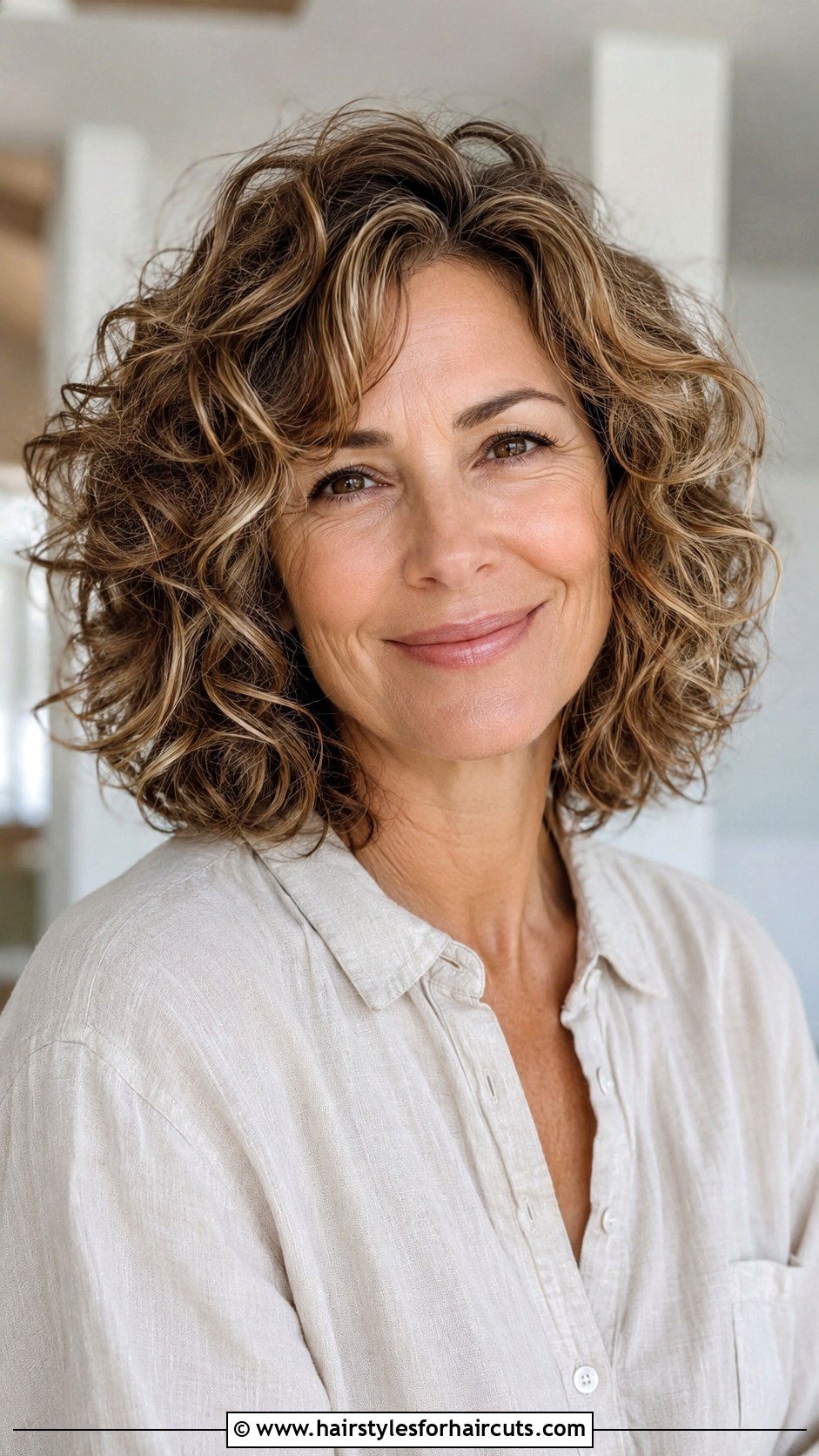 Curly Lob Haircut - 25 haircuts for curly hair women over 50 - 25 haircuts for curly hair women over 50