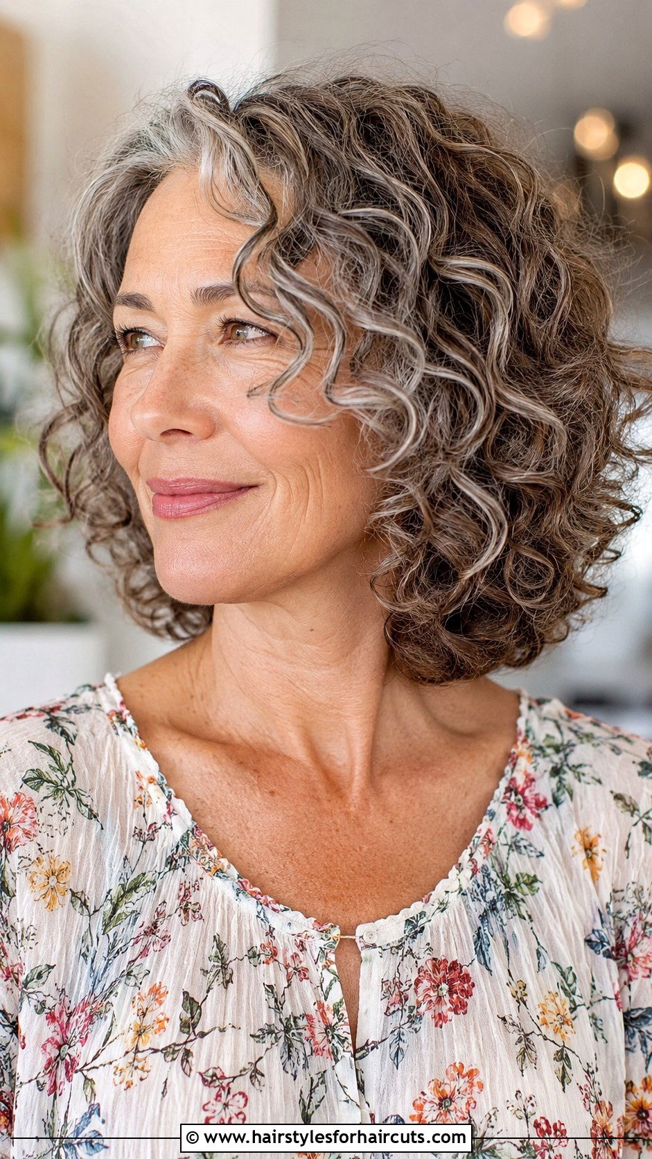 Curly Lob Haircut - 25 haircuts for older women with curly hair - 25 haircuts for older women with curly hair