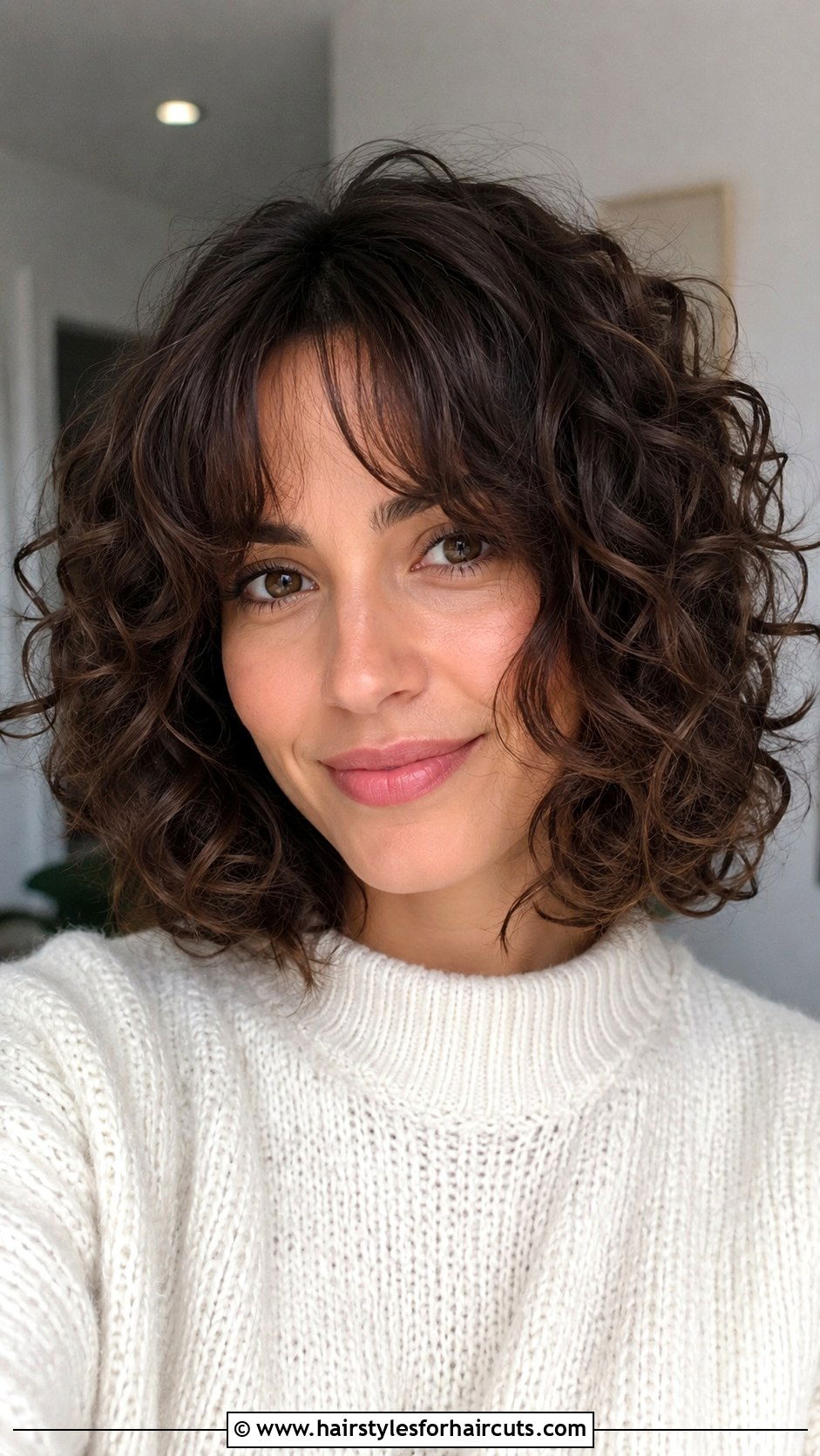 Curly Lob With Curtain Bangs - 25 curling iron hairstyles for black hair - 25 curling iron hairstyles for black hair