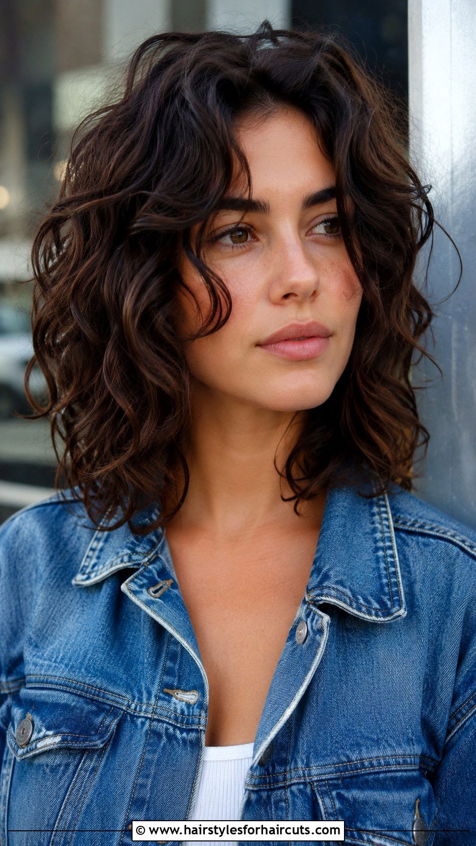 Curly Lob With Face Framing Layers - 25 curly hairstyles for square face - 25 curly hairstyles for square face