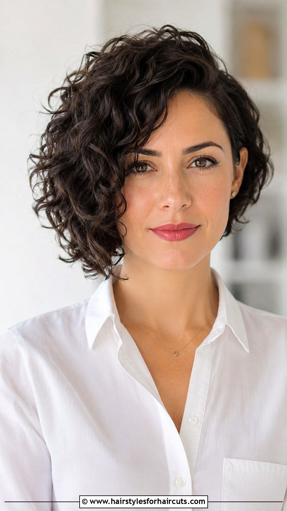 Curly Lob With Side Part - 25 cute hairstyles for frizzy curly hair - 25 cute hairstyles for frizzy curly hair