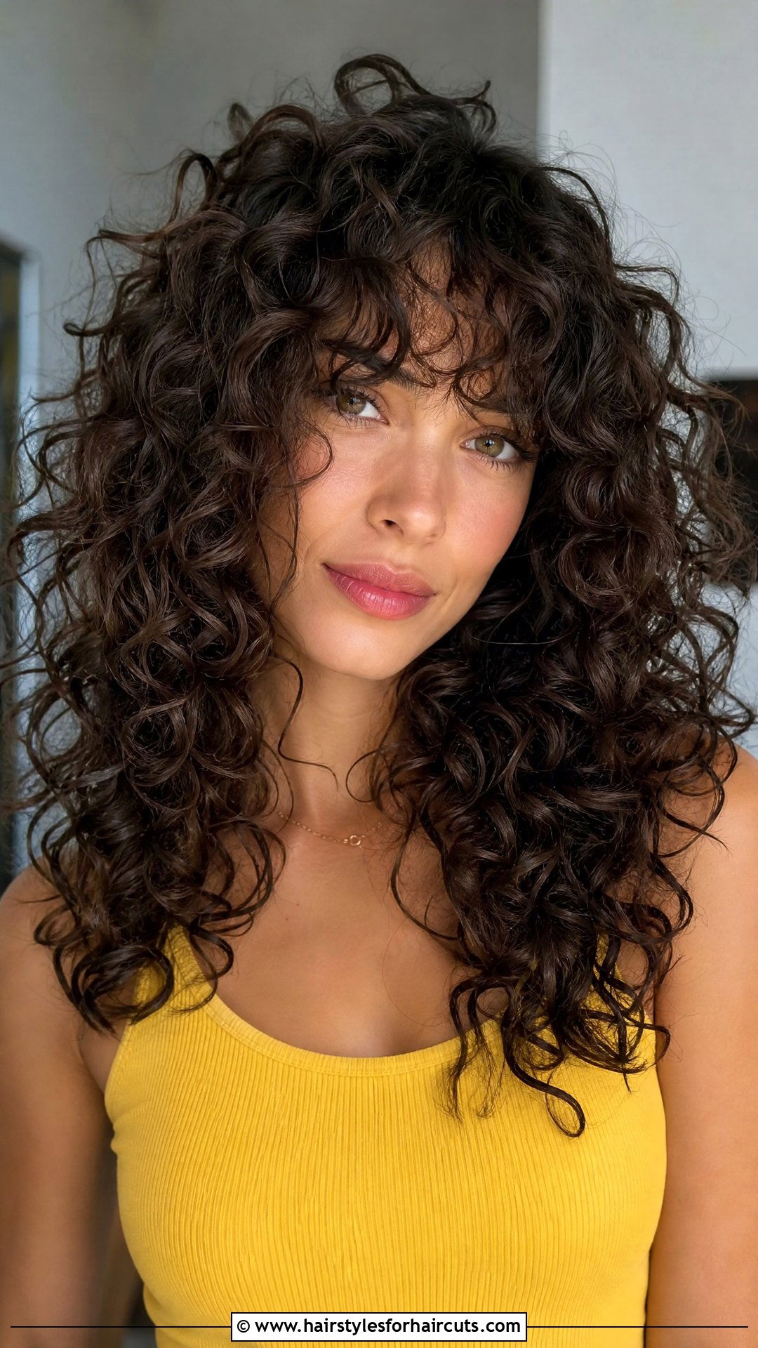 Curly Long Hair With Fringe - 25 fringe haircuts long hair - 25 fringe haircuts long hair