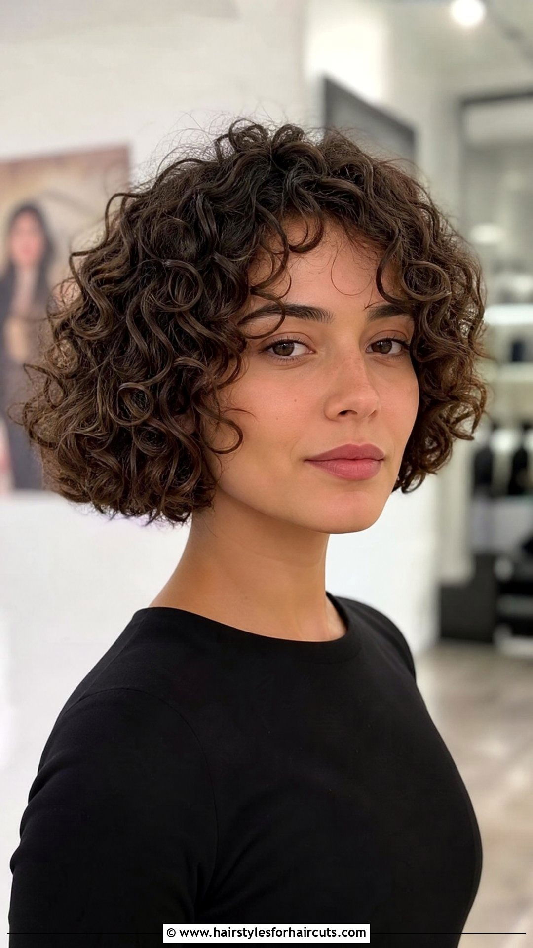Curly Micro Bob - 25 edgy haircuts for curly hair - 25 edgy haircuts for curly hair