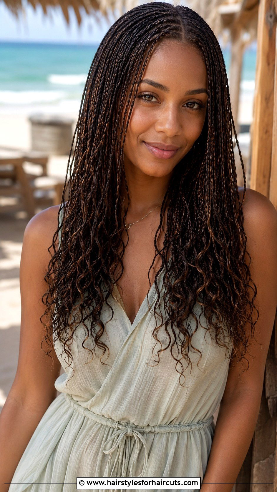 Curly Micro Braid Beach Hairstyle - 25 curly hair beach hairstyles - 25 curly hair beach hairstyles