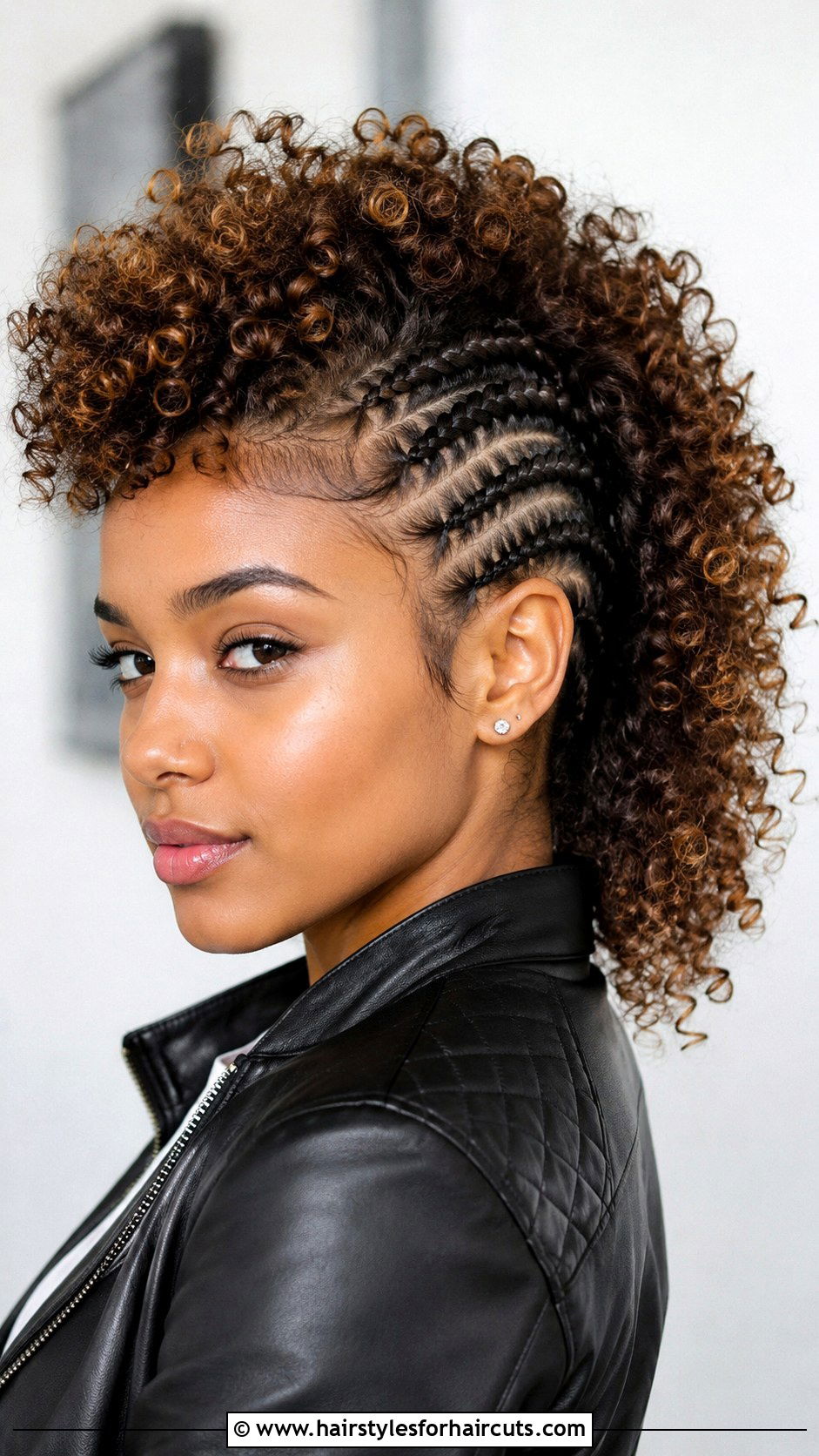 Curly Mohawk - 25 girls hairstyles for curly hair - 25 girls hairstyles for curly hair