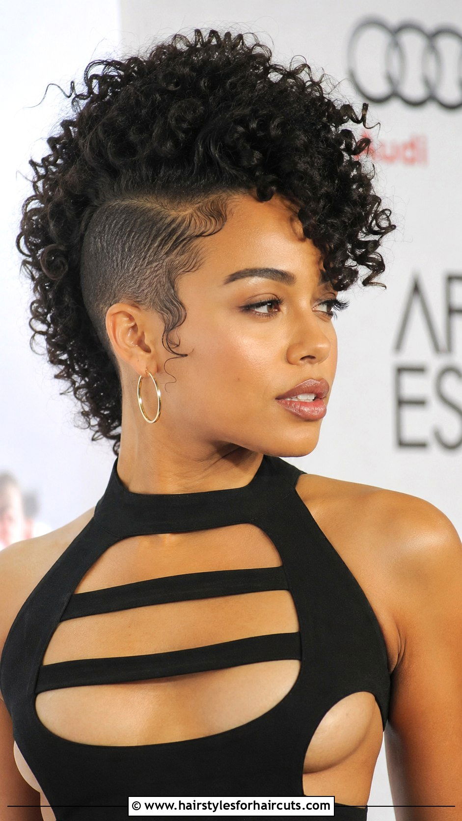 Curly Mohawk - 25 prom hairstyles for black hair - 25 prom hairstyles for black hair