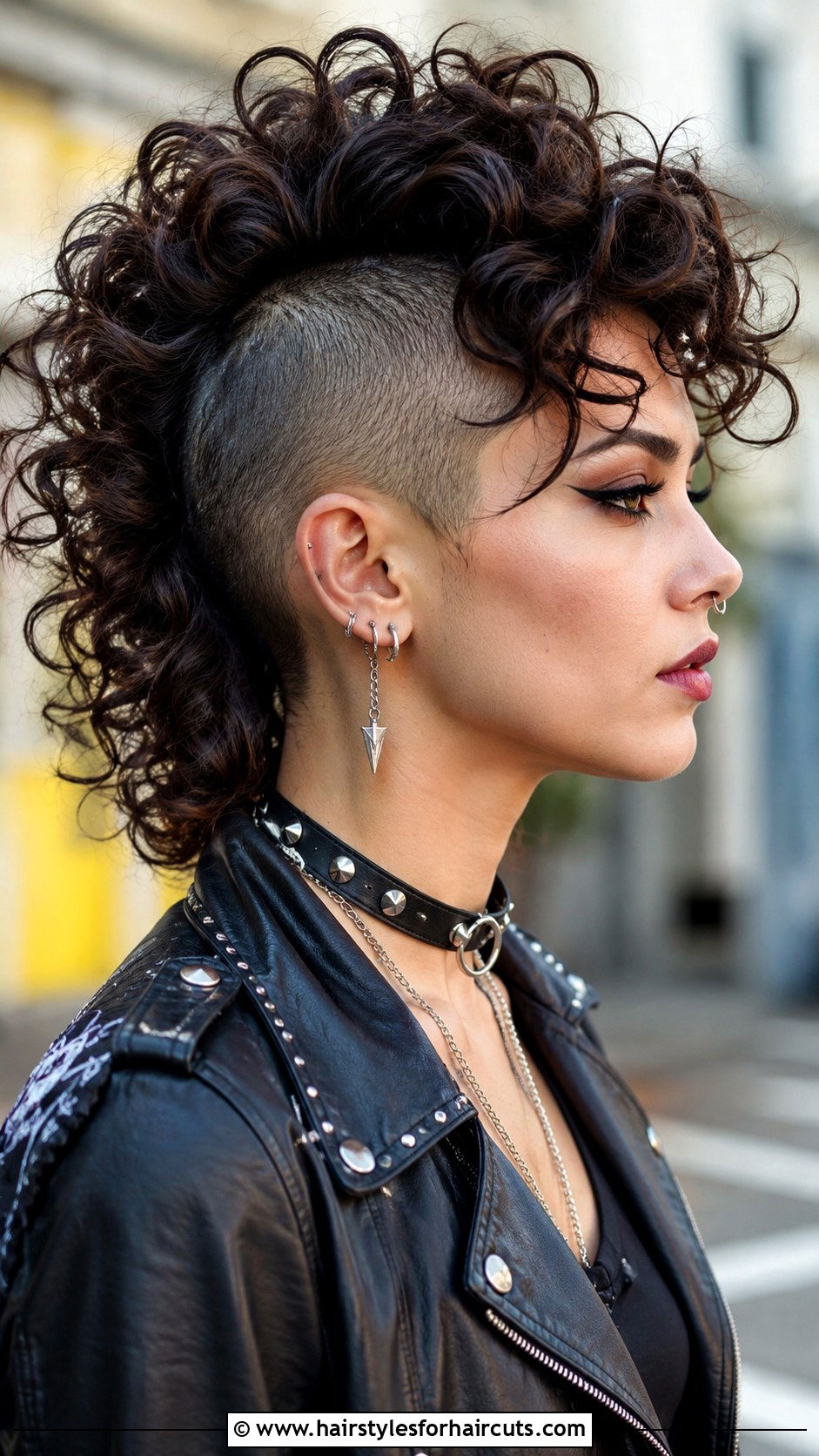 Curly Mohawk - 25 thin black hairstyles - 25 thin black hairstyles