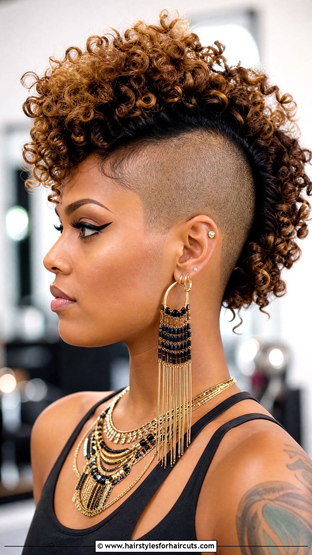 Curly Mohawk - 25 best haircuts for curly hair - 25 best haircuts for curly hair