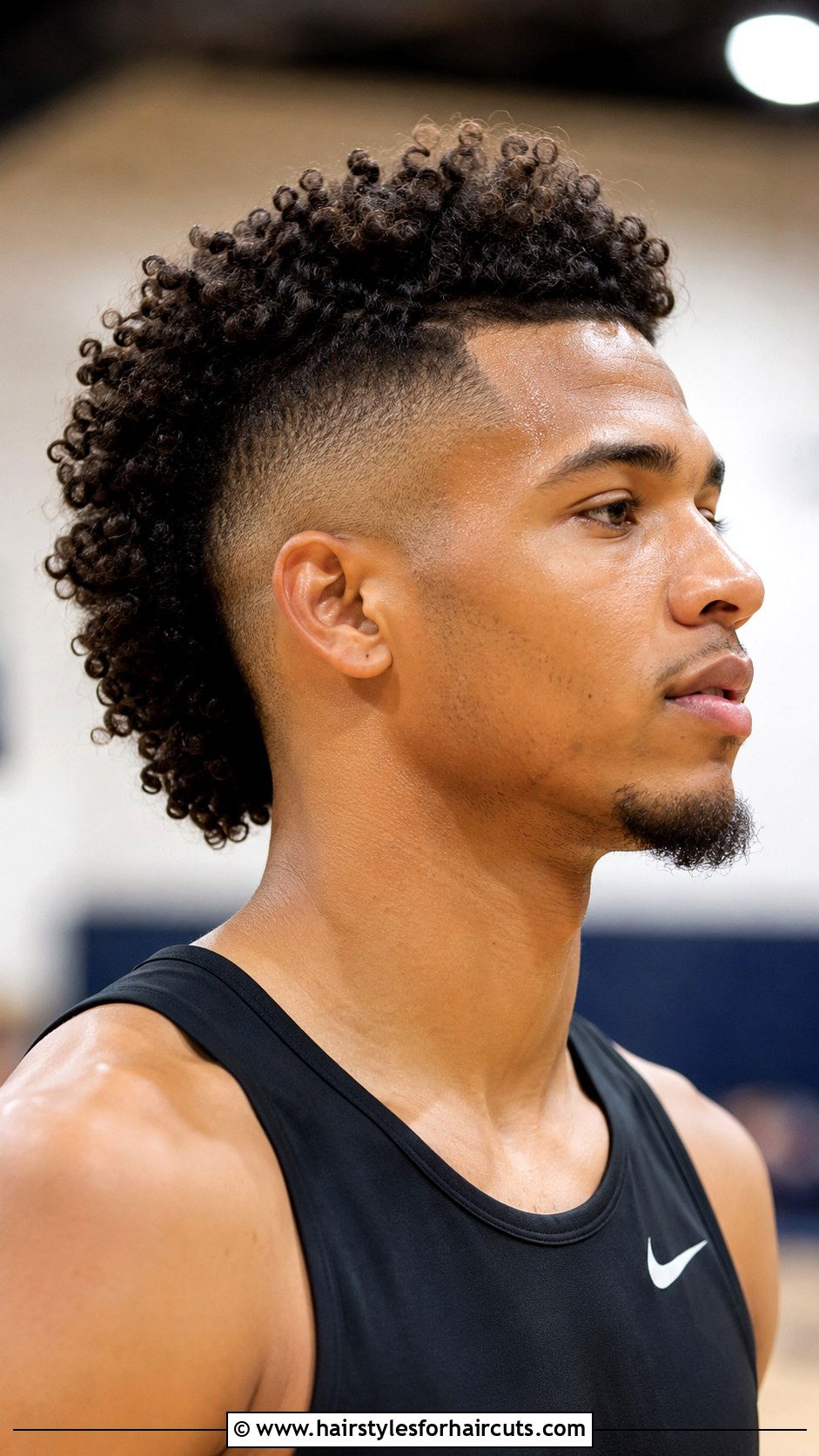 Curly Mohawk Basketball Hairstyle - 25 basketball hairstyles - 25 basketball hairstyles