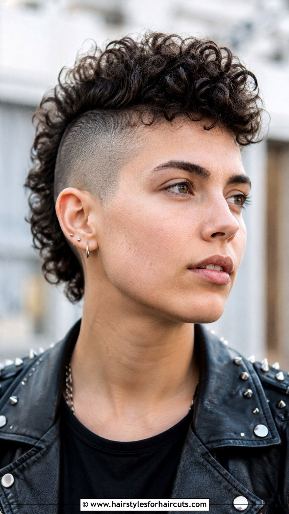 Curly Mohawk Haircut - 25 genderfluid haircuts for curly hair - 25 genderfluid haircuts for curly hair