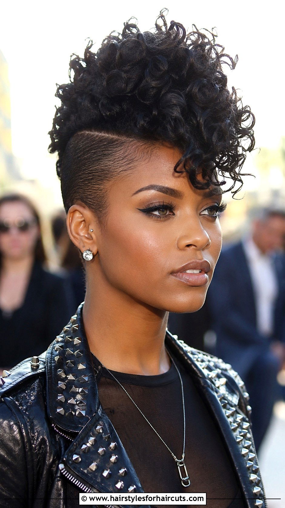 Curly Mohawk Updo - 25 curly hair party hairstyles - 25 curly hair party hairstyles