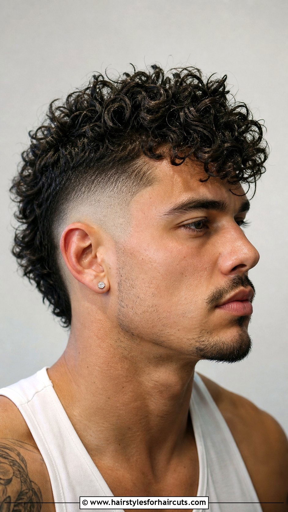Curly Mohawk With Burst Fade - 25 mohawk haircuts curly hair - 25 mohawk haircuts curly hair