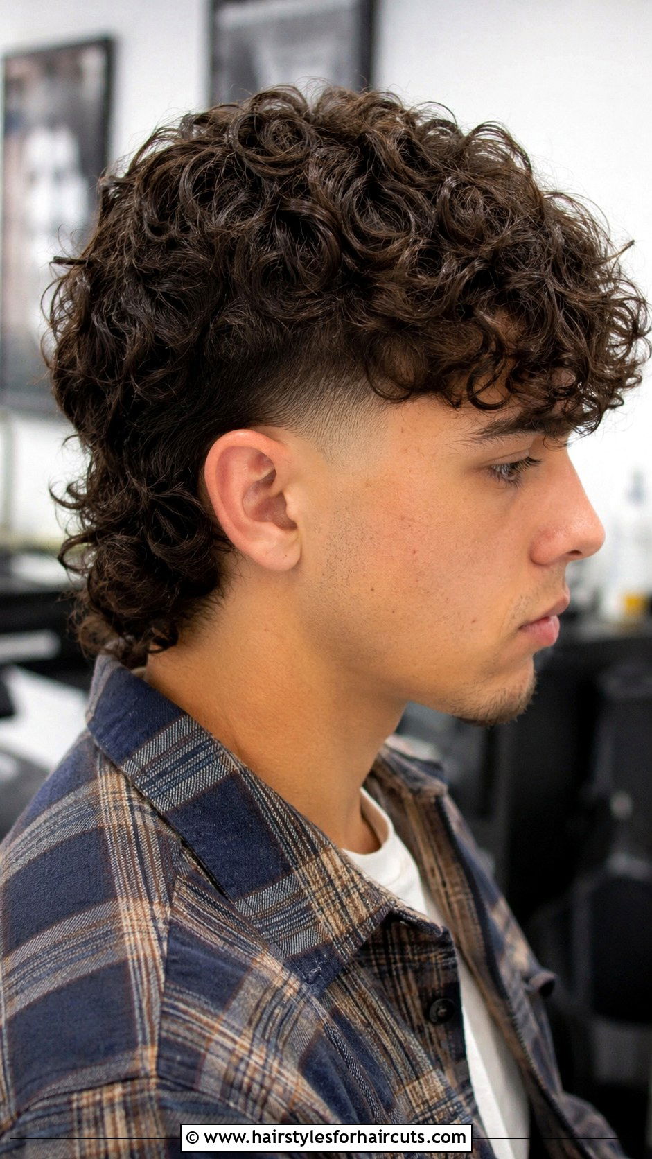 Curly Mullet With Low Fade - 25 pat mahomes haircuts - 25 pat mahomes haircuts
