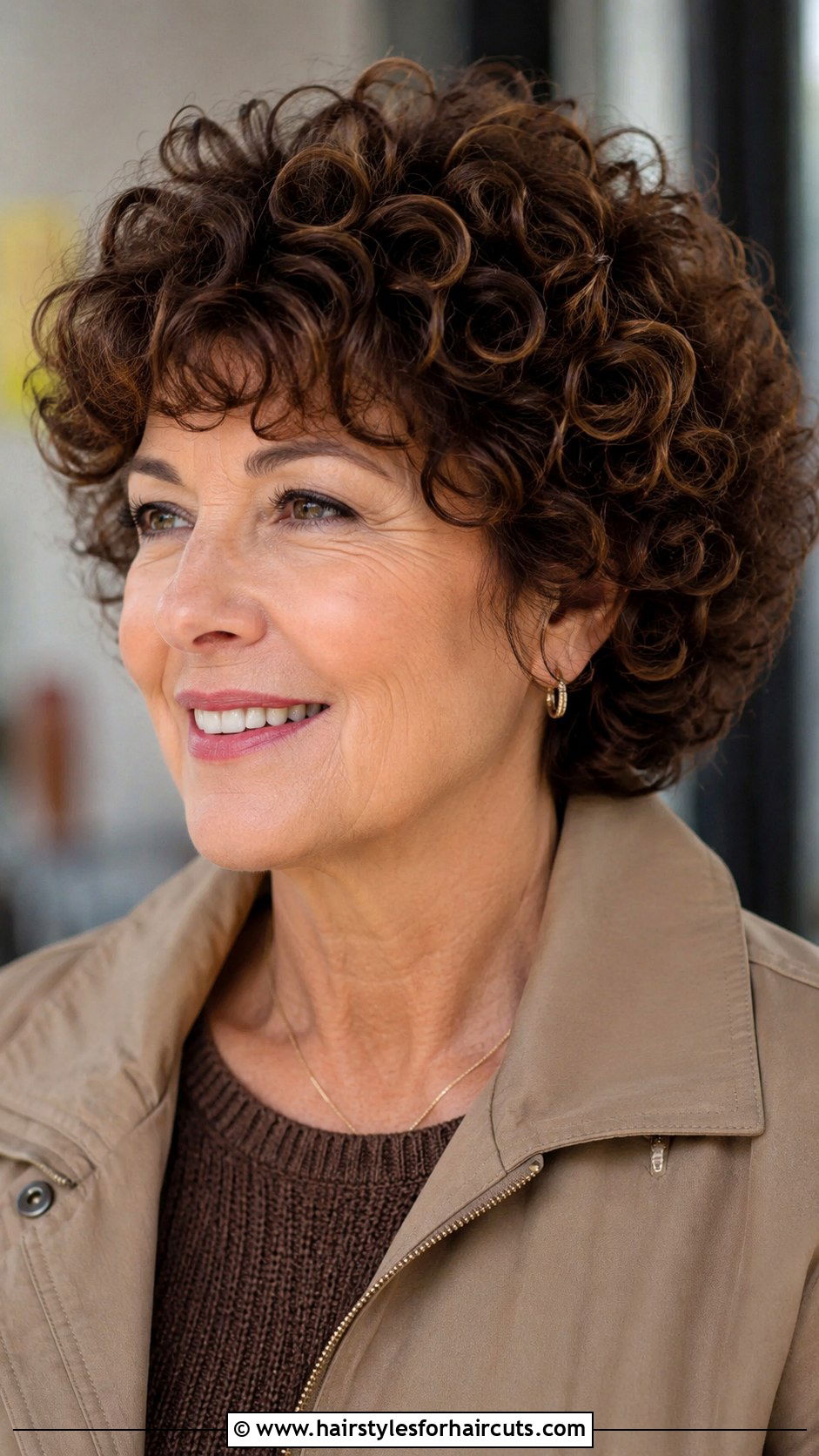 Curly Mushroom Cut - 25 haircuts for curly hair women over 50 - 25 haircuts for curly hair women over 50