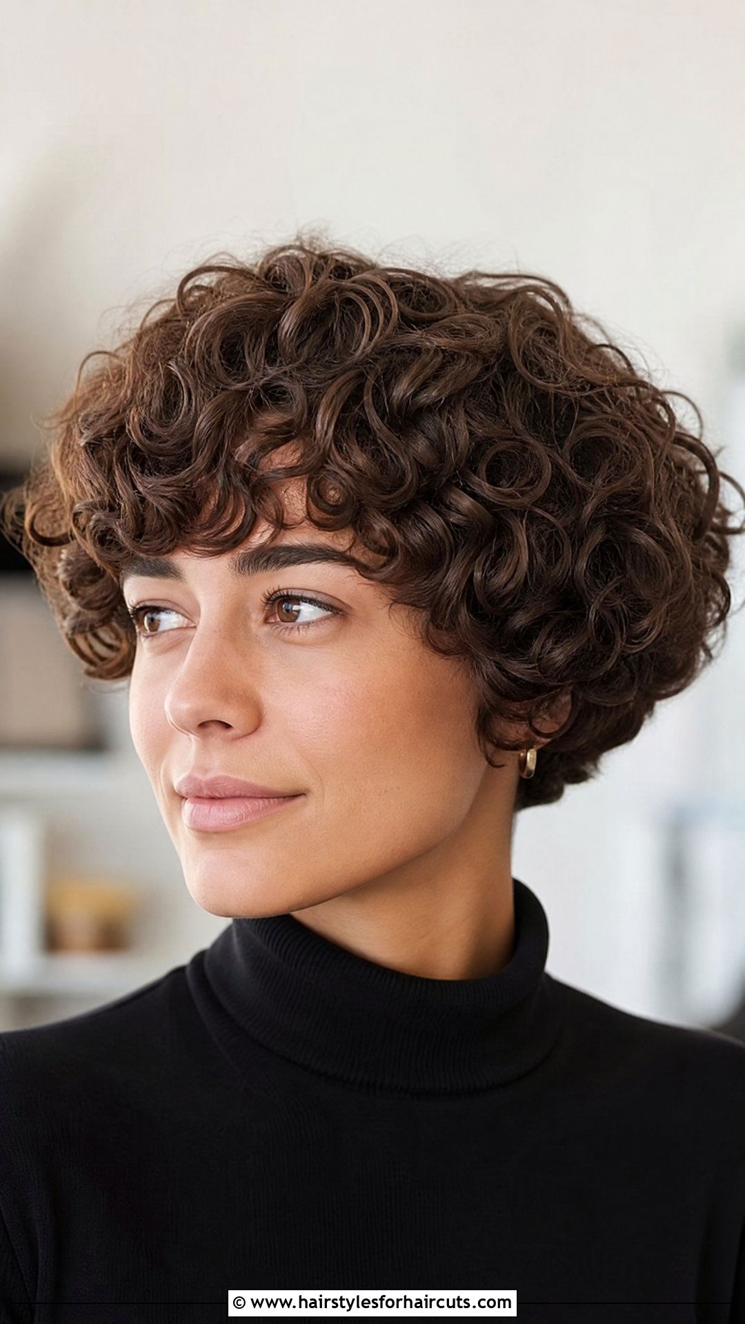 Curly Mushroom Cut - 25 hairstyles with curls - 25 hairstyles with curls