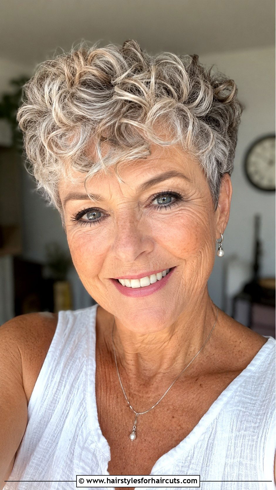 Curly Pixie - 25 short haircuts women over 60 - 25 short haircuts women over 60