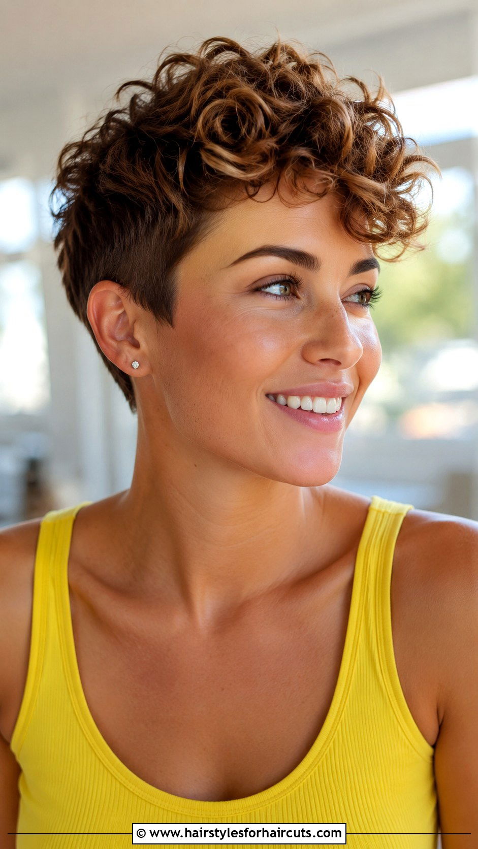 Curly Pixie - 25 female short haircuts - 25 female short haircuts