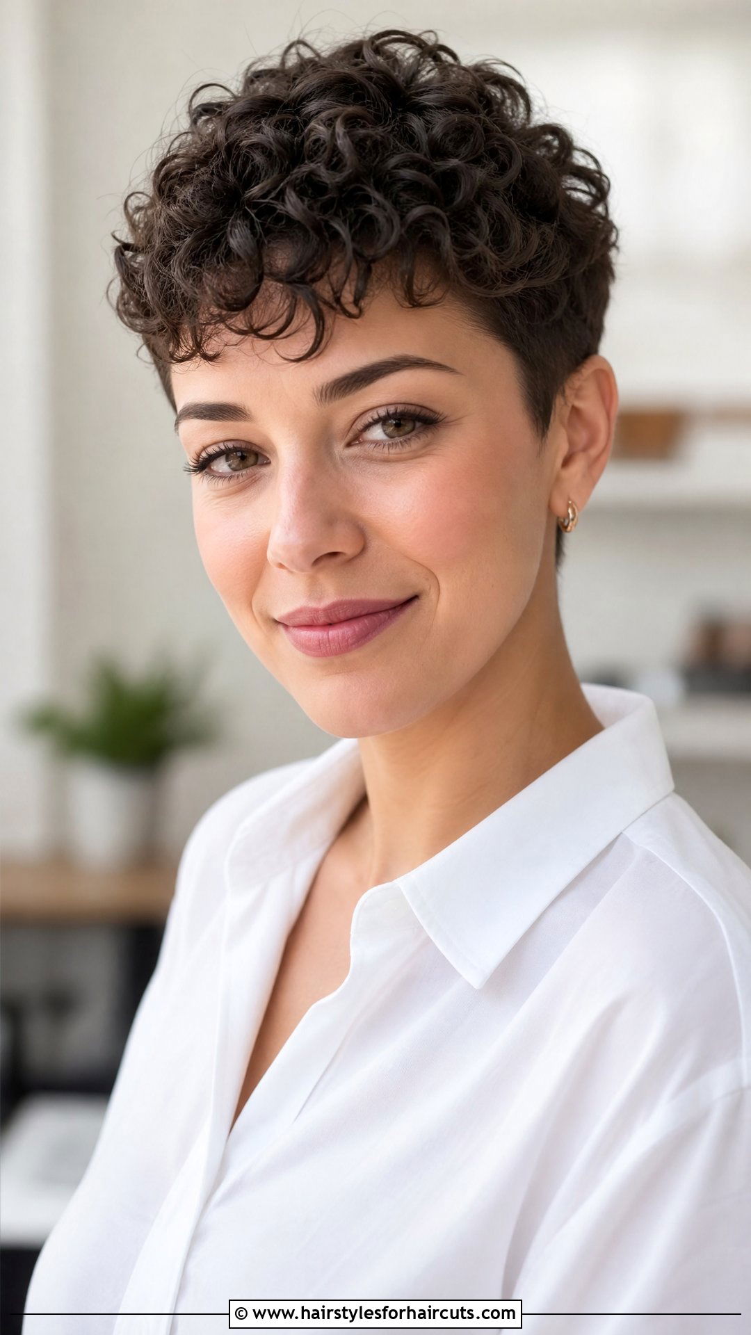 Curly Pixie Cut - 25 womens professional hairstyles for curly hair - 25 womens professional hairstyles for curly hair