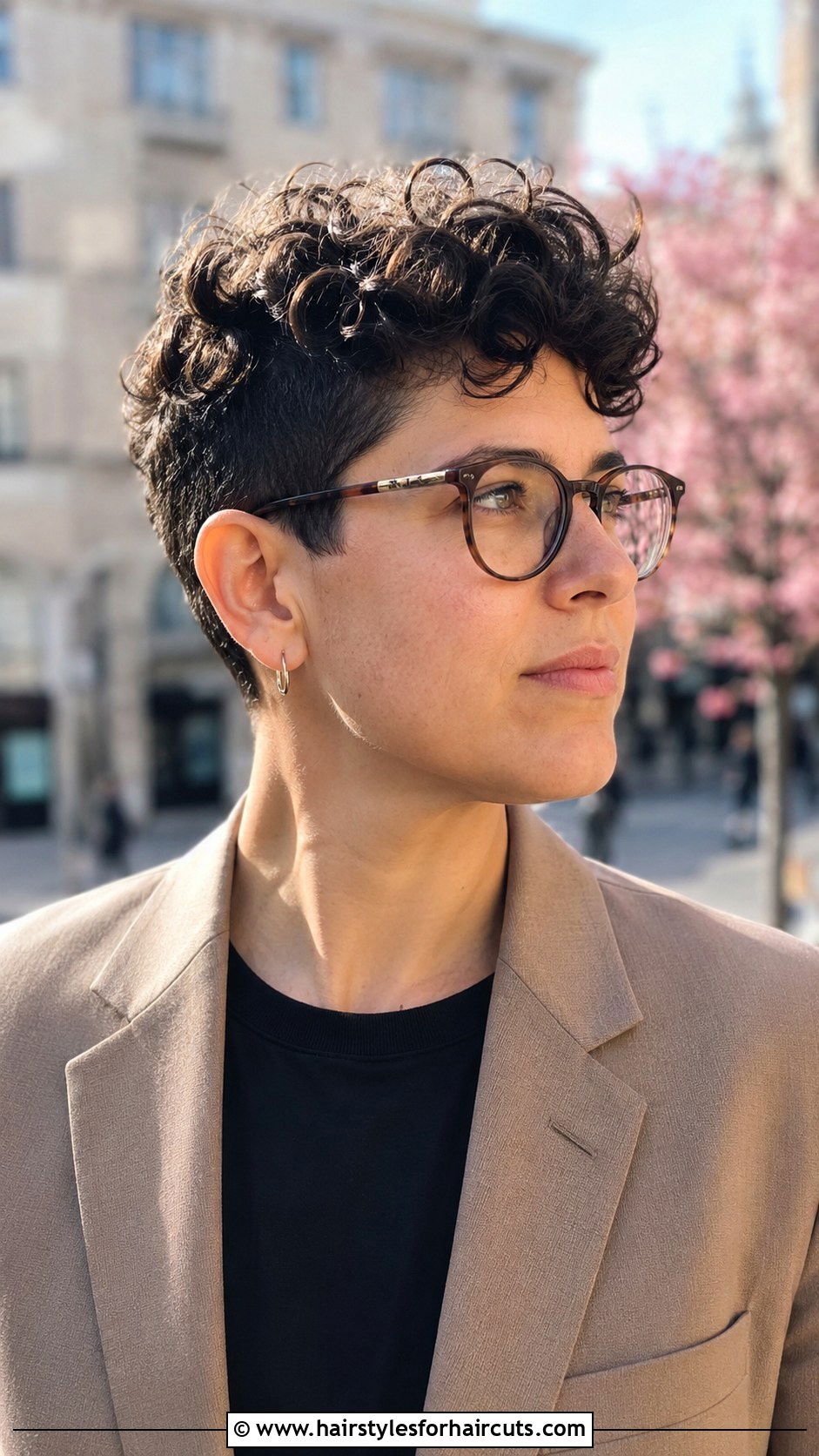 Curly Pixie Cut - 25 genderfluid haircuts for curly hair - 25 genderfluid haircuts for curly hair